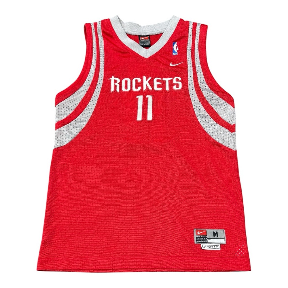 Nike Red and White Houston Rockets #11 Basketball Jersey